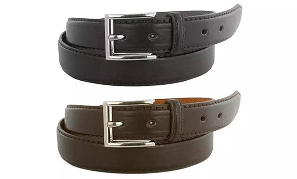 Men's Genuine Leather Belts (4-Pack) - Primary Image