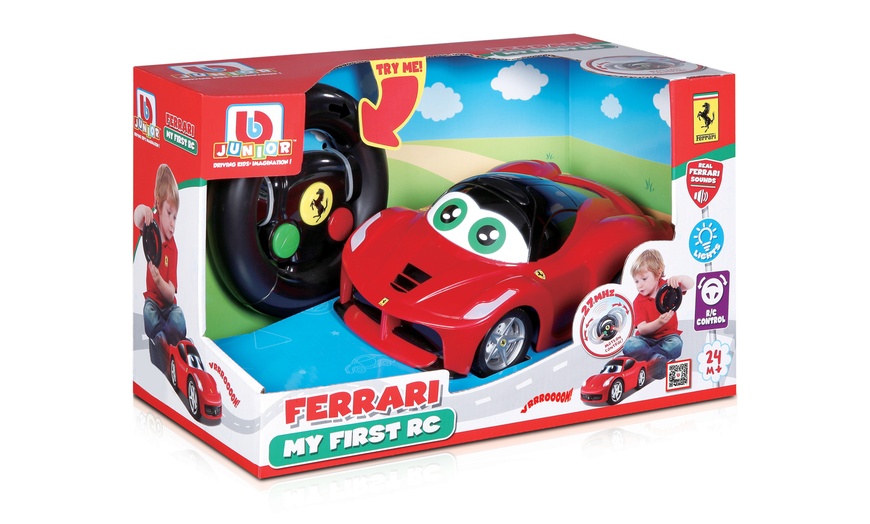 Image 1: Bburago Junior Ferrari My First RC Ferrari with Light and Sound