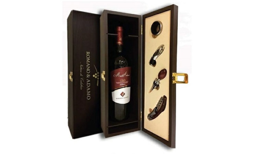 Image 2: Box con bottiglie di vino Cirò