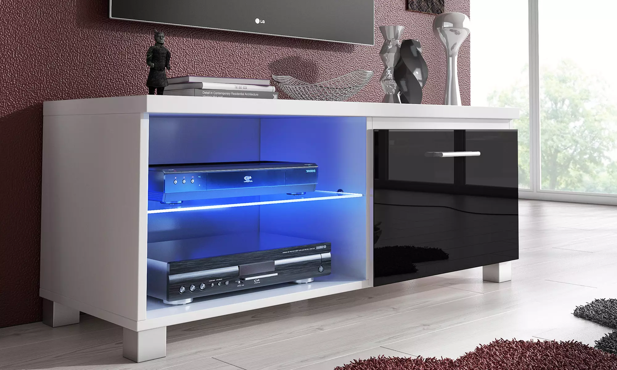 Meuble TV à lumières LED