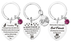  Best Friend Keychain Pendant 