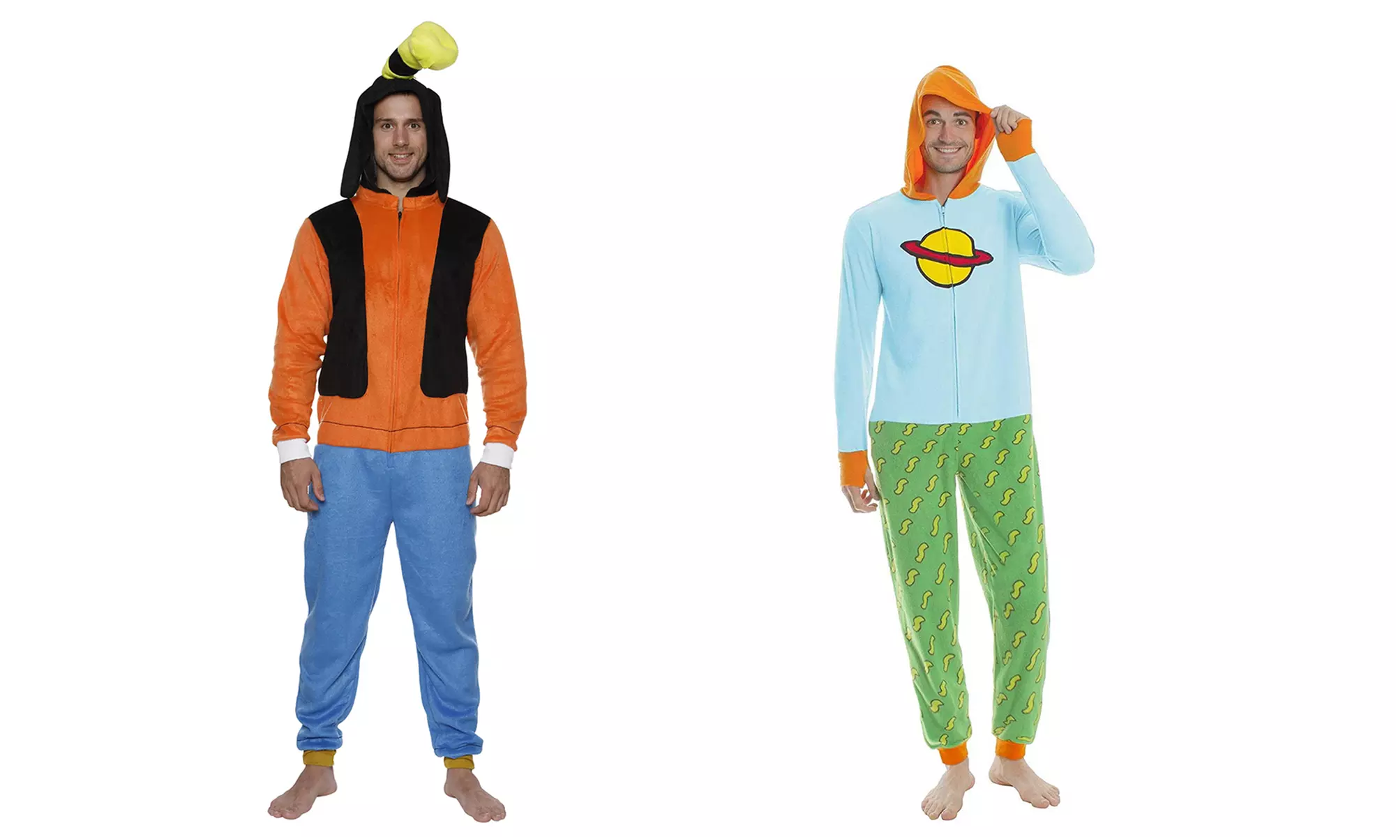 Men's Disney Goofy or Nickelodeon Rugrats Chuckie Pajama Onesie - Primary Image
