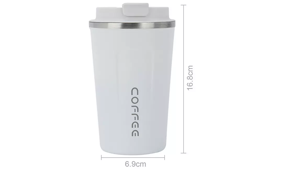 Travel-Friendly Insulated Stainless Steel Coffee Mug
