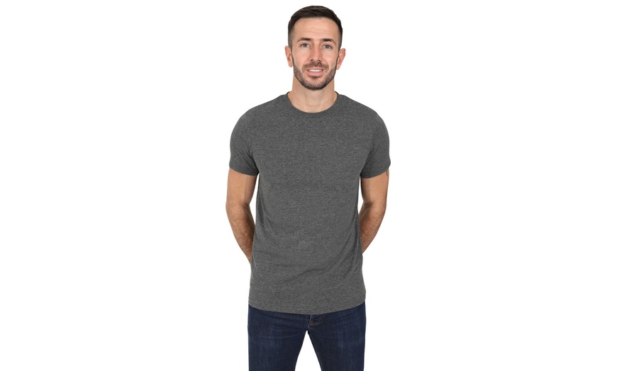 Image 11: Five-Packs of Blu Apparel Men's Crew Neck Plain T-Shirts