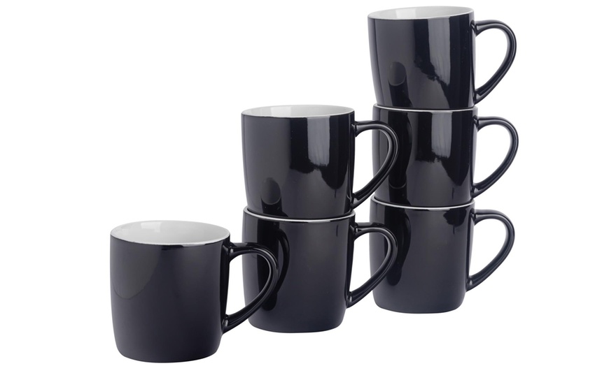 Image 4: Argon Tableware Pack of Six Coloured Coffee Mugs 350ml