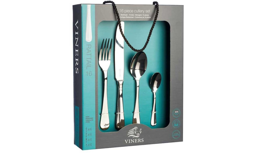 Image 2: Viners Rattail Cutlery Set