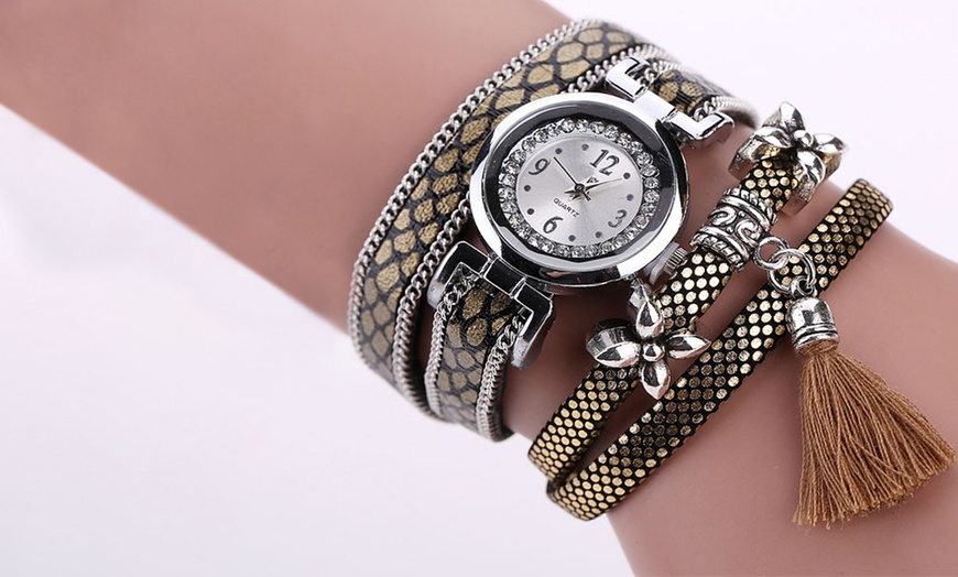 Image 3: Montre Lucy Multi-couche Wrap