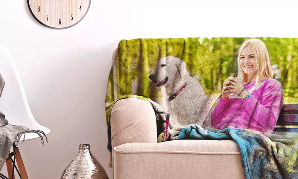 Plaid en polaire personnalisé