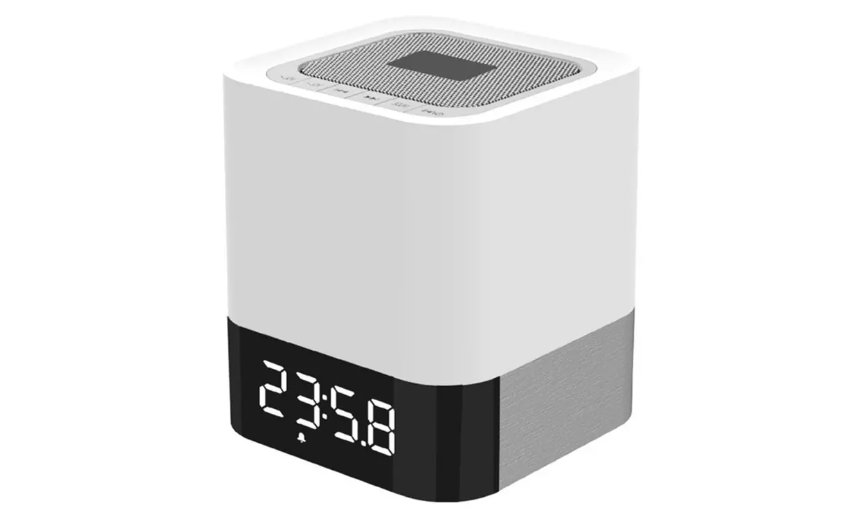 Enceinte Bluetooth Musky, réveil, lampe, port USB, et micro SD intégrés - Primary Image