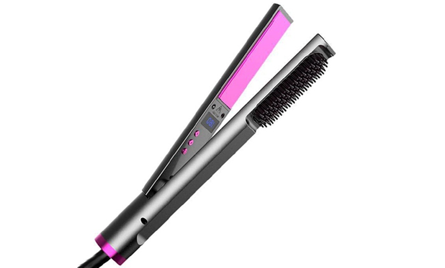 Image 3: Three-in-One Portable Hair Straightener