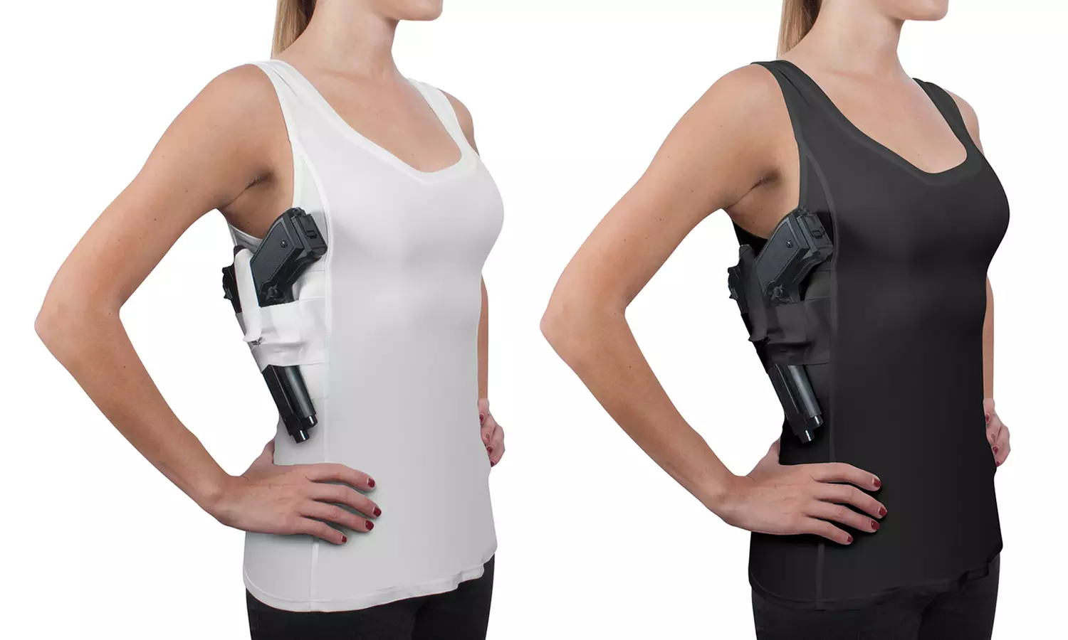 Concealment Clothes Women’s Compression Concealed Carry Holster Tank Top - Primary Image