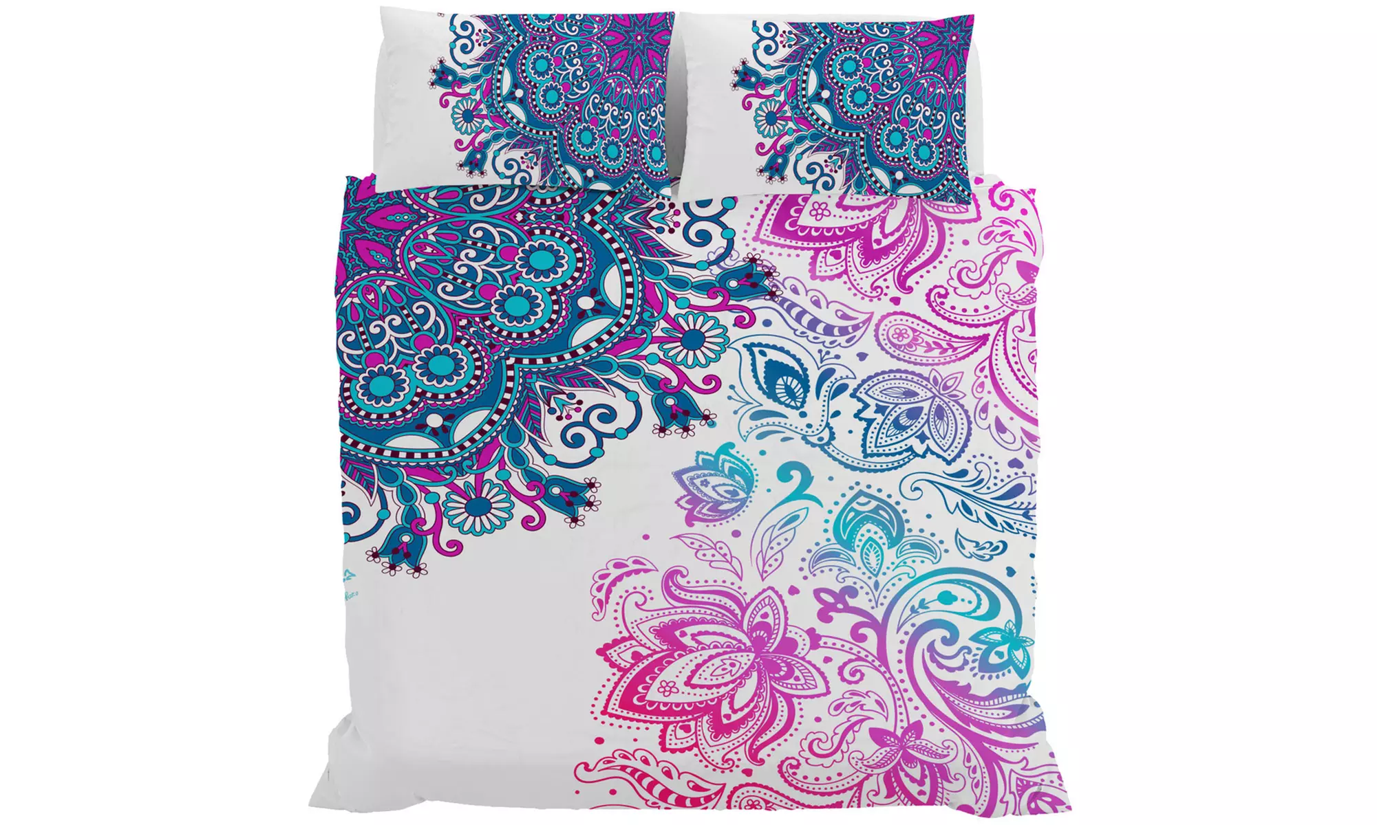 Parure copripiumino Kiosa in stampa digitale