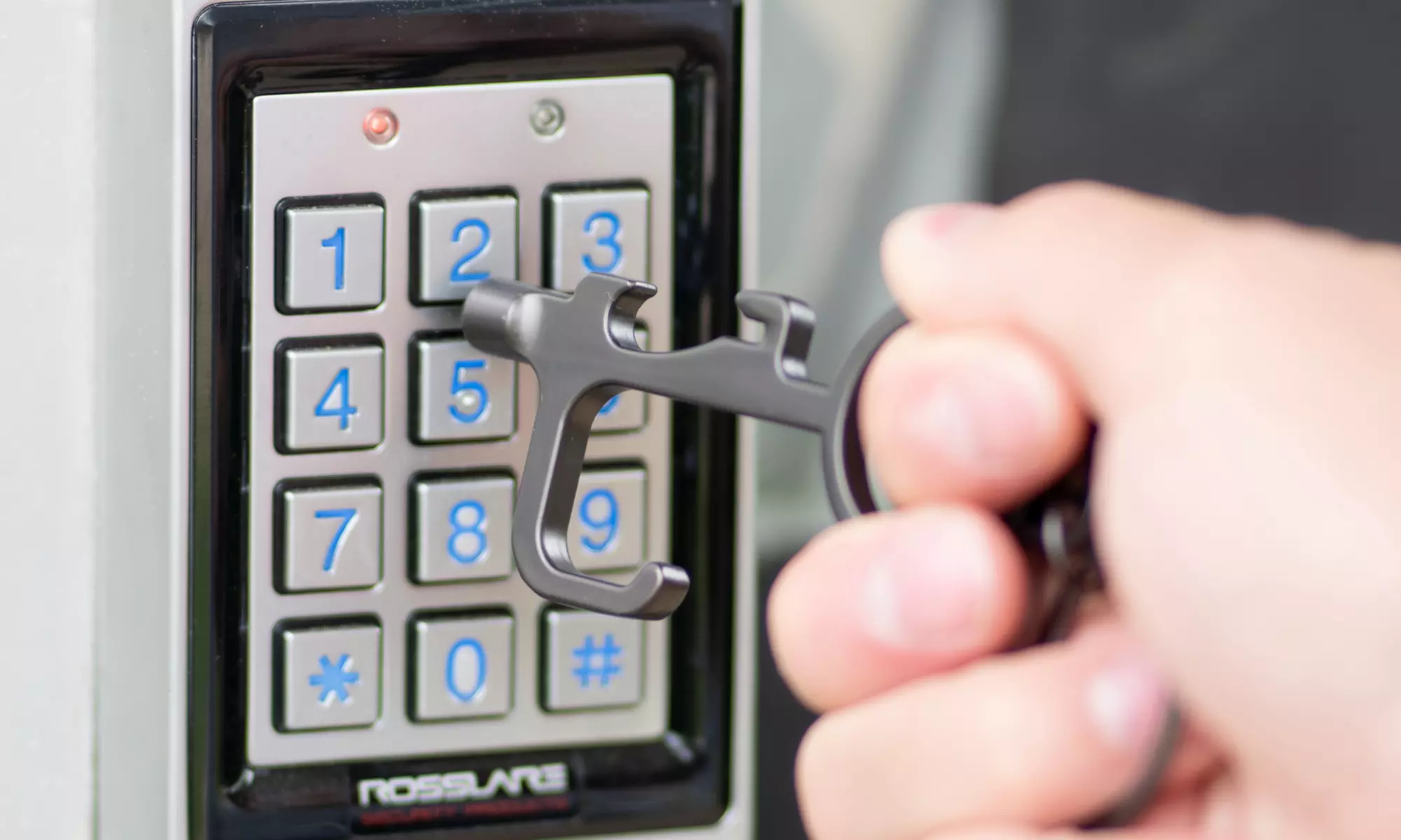 2-Pack Touch-Free Door Opener Multi-Purpose Key Chain - Primary Image