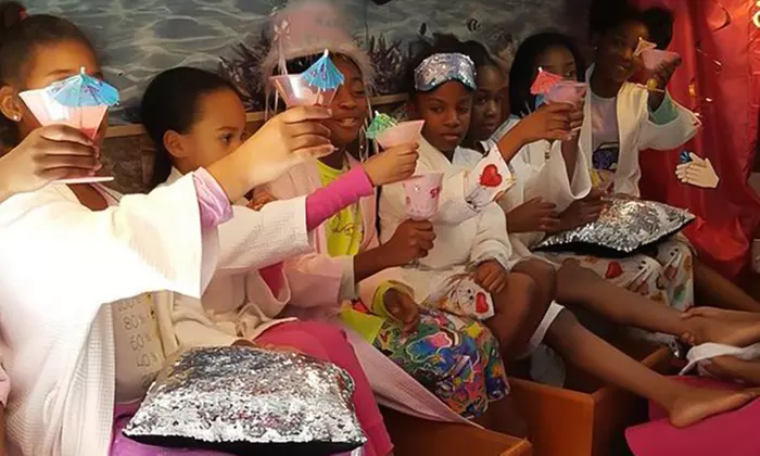 Touch of Sass: Spa + Optional Makeup & Karaoke for 5 Girls (Ages 3-12)