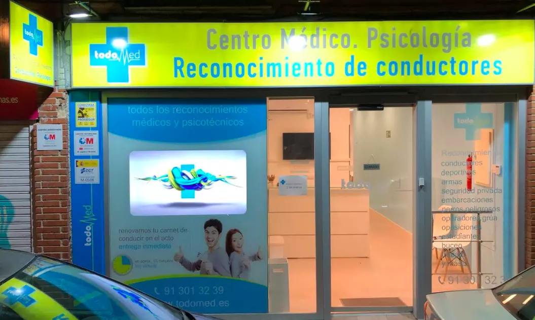 Certificado médico psicotécnico para obtención o renovación de permiso