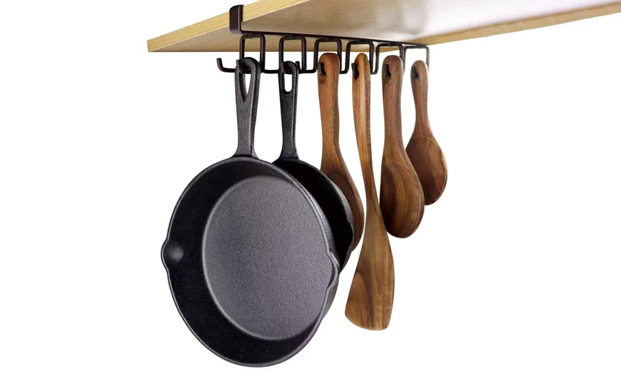 Image 2: Kitchen Storage Rail Hooks