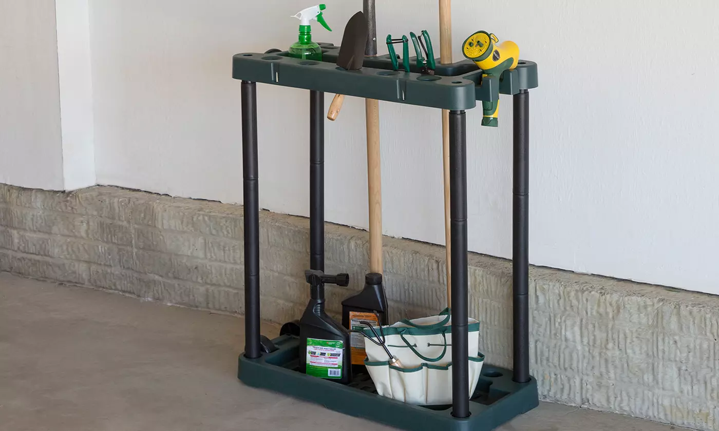 Rolling Garden Tool Storage Rack Tower - Primary Image