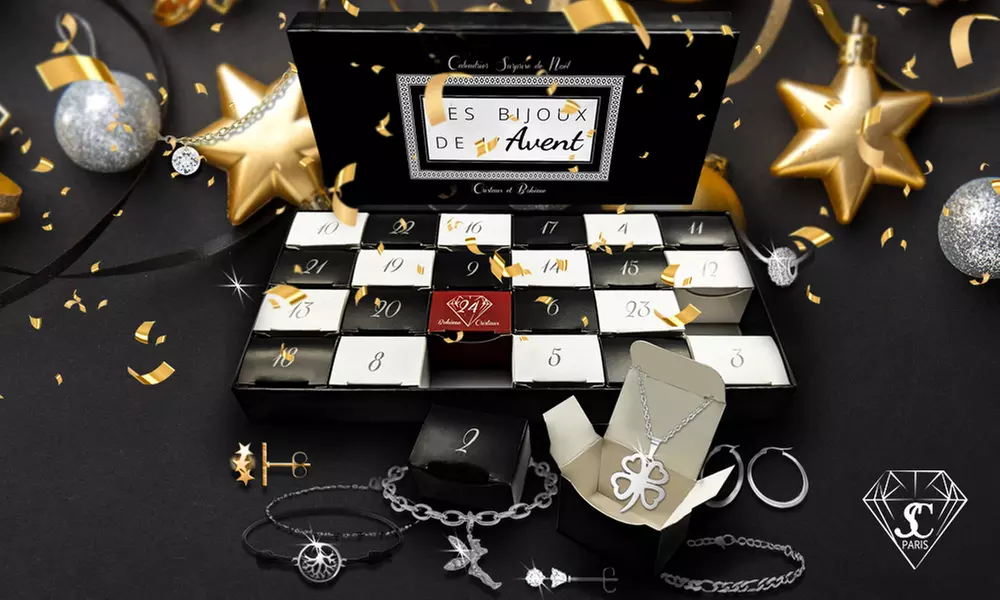 Calendrier de l'avent avec 24 bijoux de la marque Sc Crystal - Primary Image
