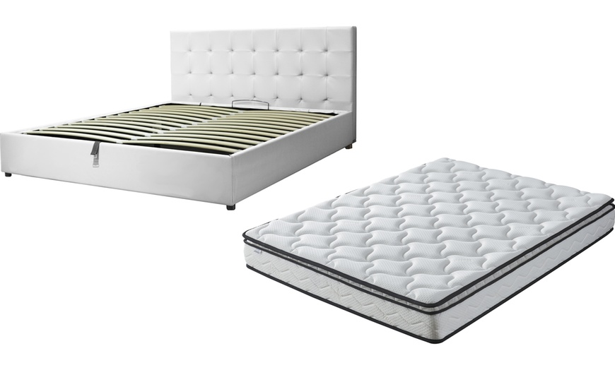 Image 12: Lit coffre "Tokyo" Simili cuir, matelas en option, Sampur