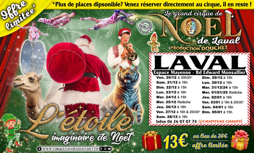 Image 1: Venez vivre la magie de Noël avec le Cirque Nicolas Zavatta Douchet