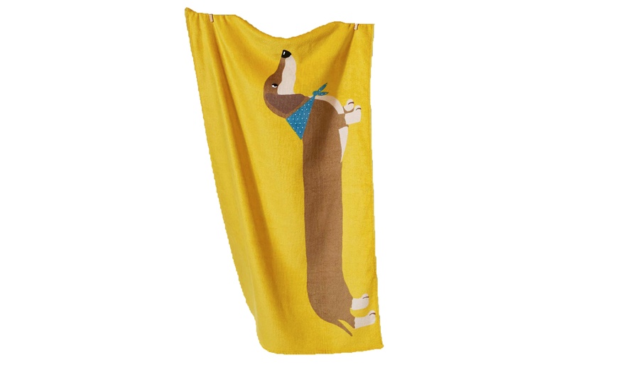 Image 5: Sausage Dog Bath Towel