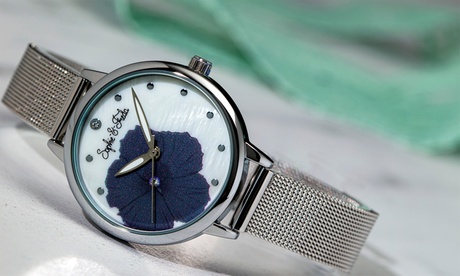 Orologio Sophie e Freda decorato con cristalli Swarovski®, quadrante in madreperla e disponibile in 5 colori
