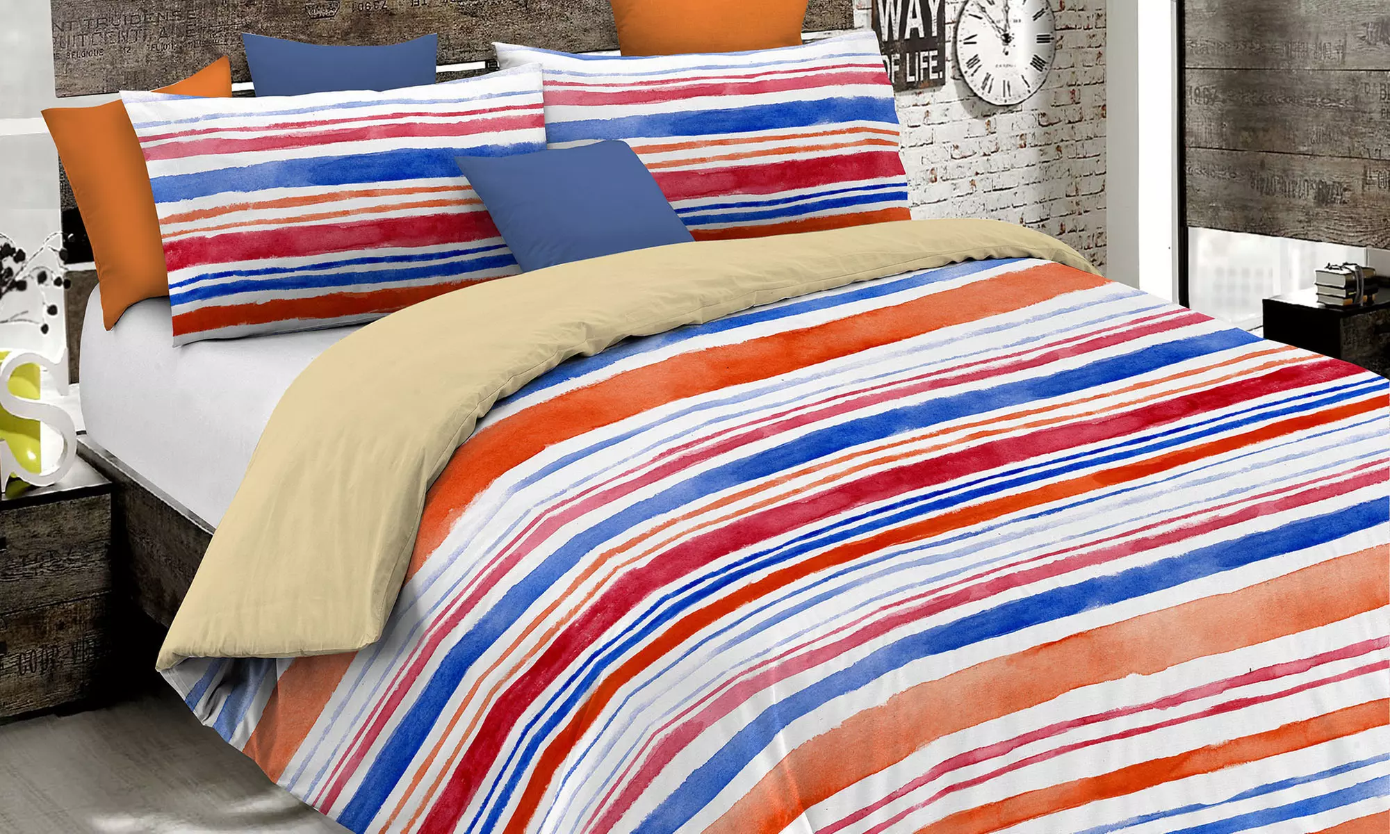 Parure copripiumino Fantasy no stiro Made in Italy