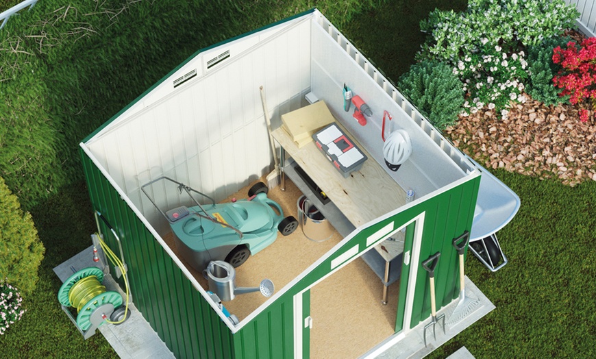 Image 12: Compact Pent Metal Shed