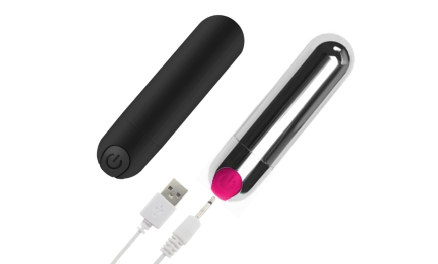 Image 1: USB Rechargeable Vibrating Bullet