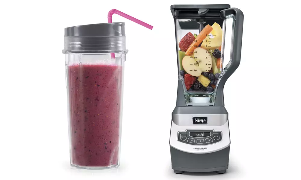 Ninja BL660 Professional Blender with Single Serve Nutri Ninja Cups - Second Medium