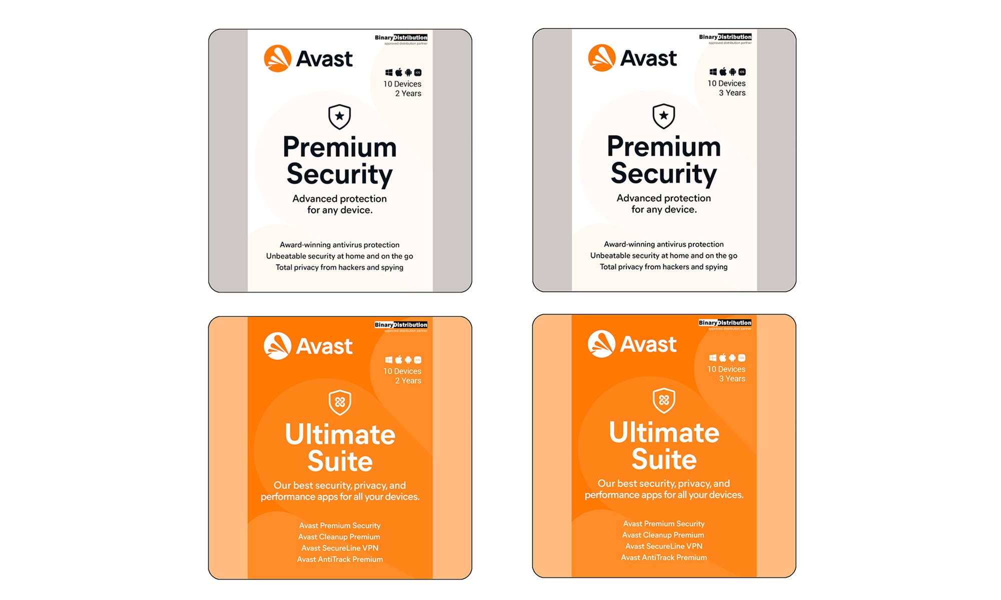Avast Premium Security & Ultimate Suite (10 Devices, 2–3 Years)