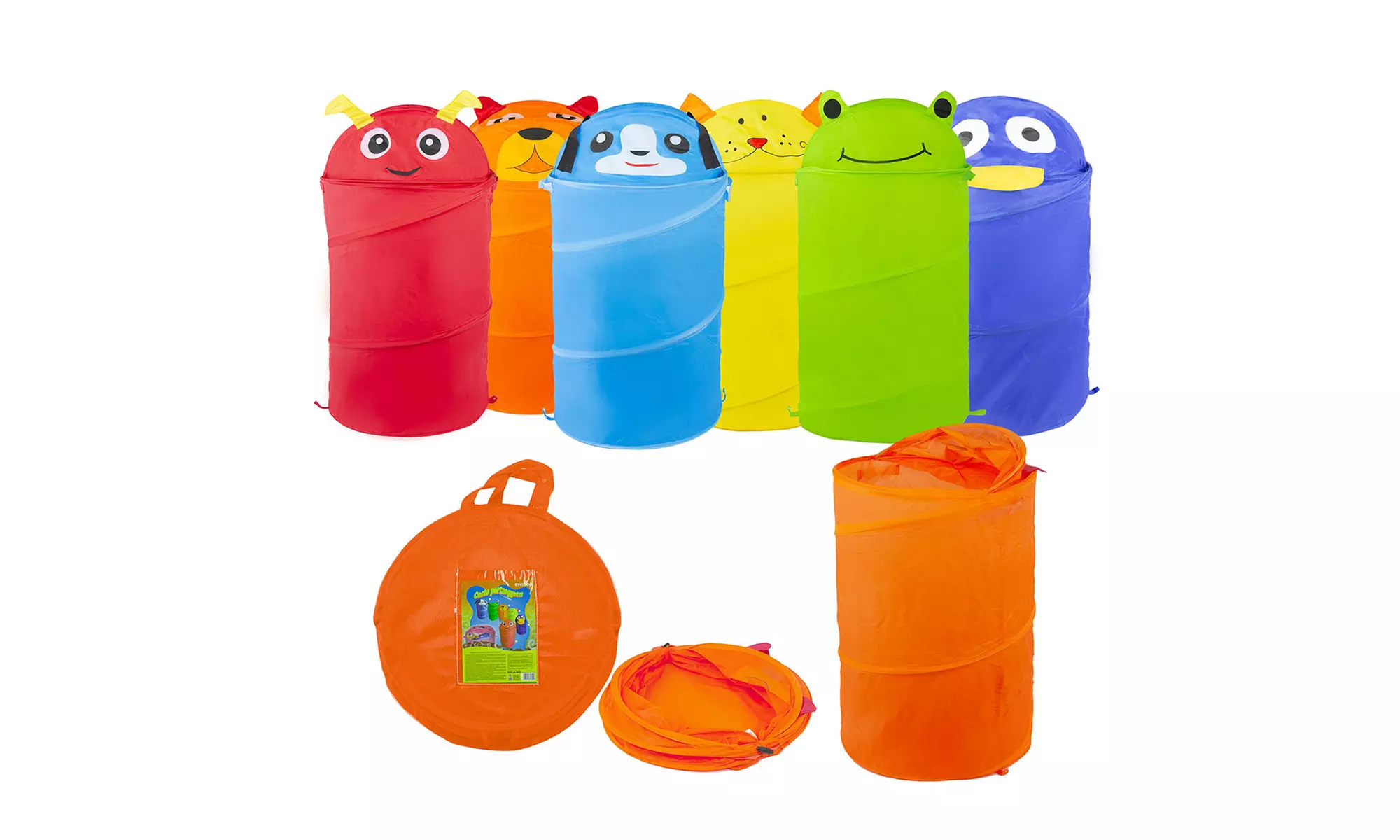 Panier de rangement pliable pour jouets avec structure métallique, modèle d'animal au choix, livraison offerte - Primary Image
