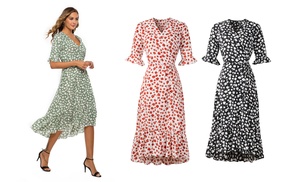 Women's Ruffle Floral Dress