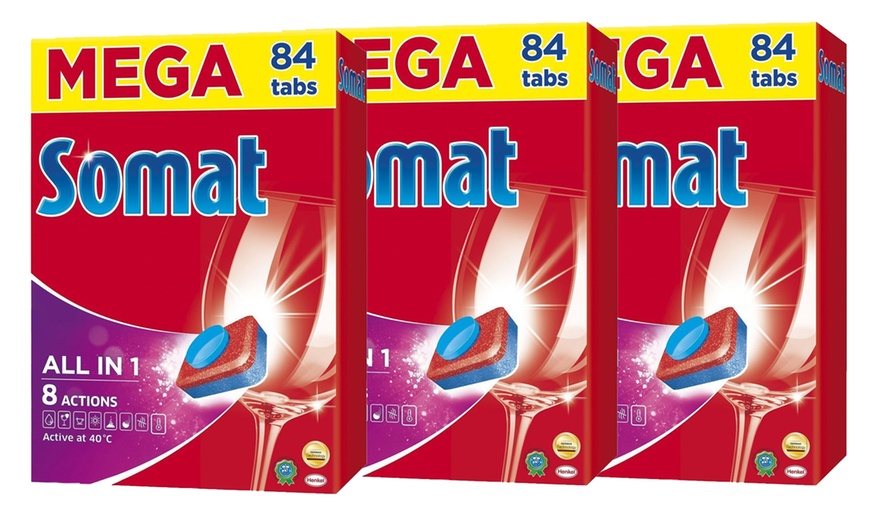 Image 2: Somat All-in-One Dishwasher Tabs