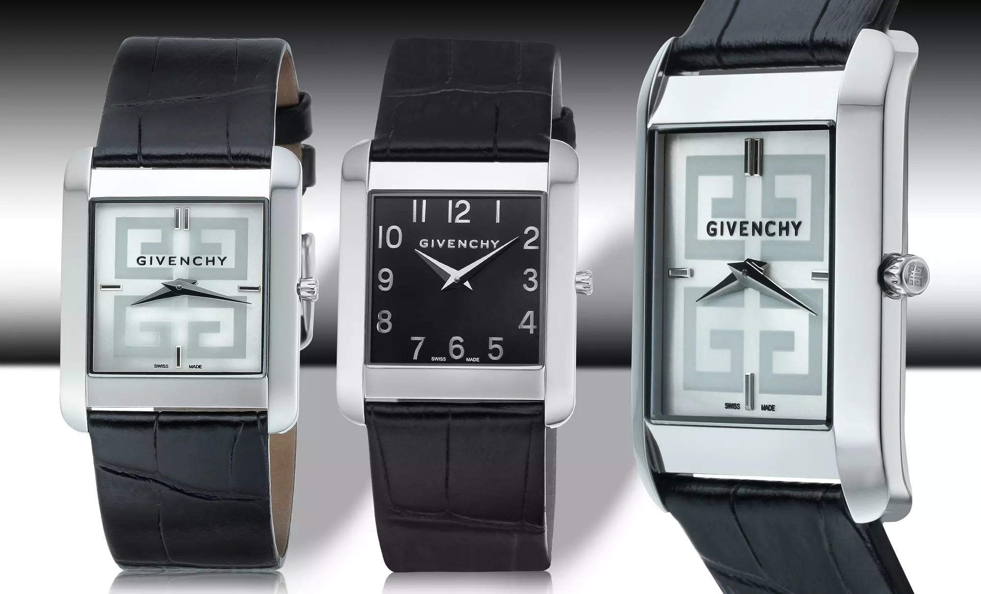 Givenchy Men's Swiss-Made Watch with Black or Silver Dial. Free Returns. - Primary Image