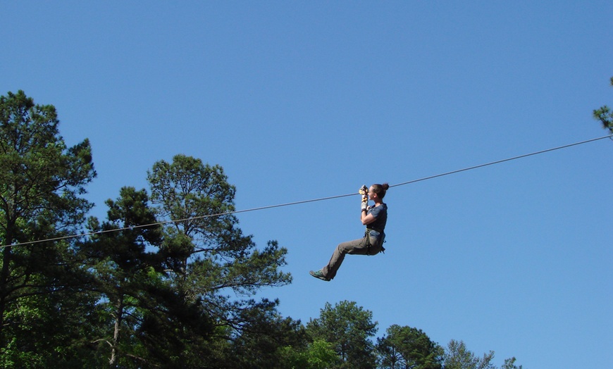 Image 3: Enjoy w/ Aerial Adventure Park Admission w/ Gloves for Up to 6 People 