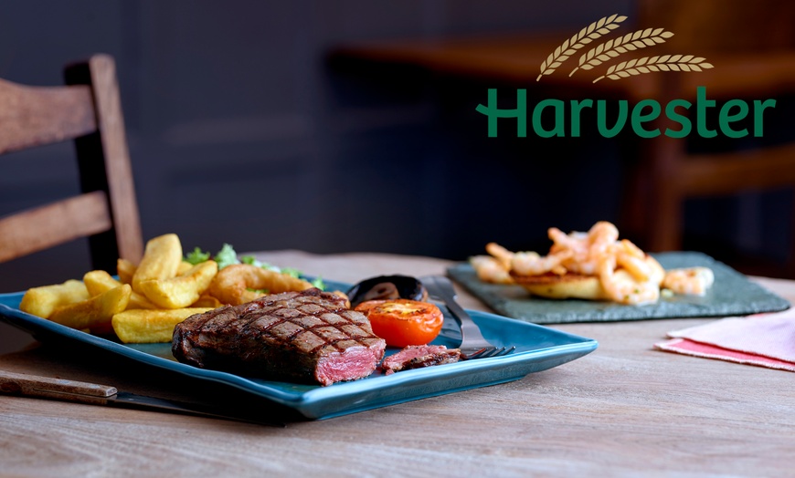 Image 1: FINAL DAY: Harvester: Two-Course Dinner