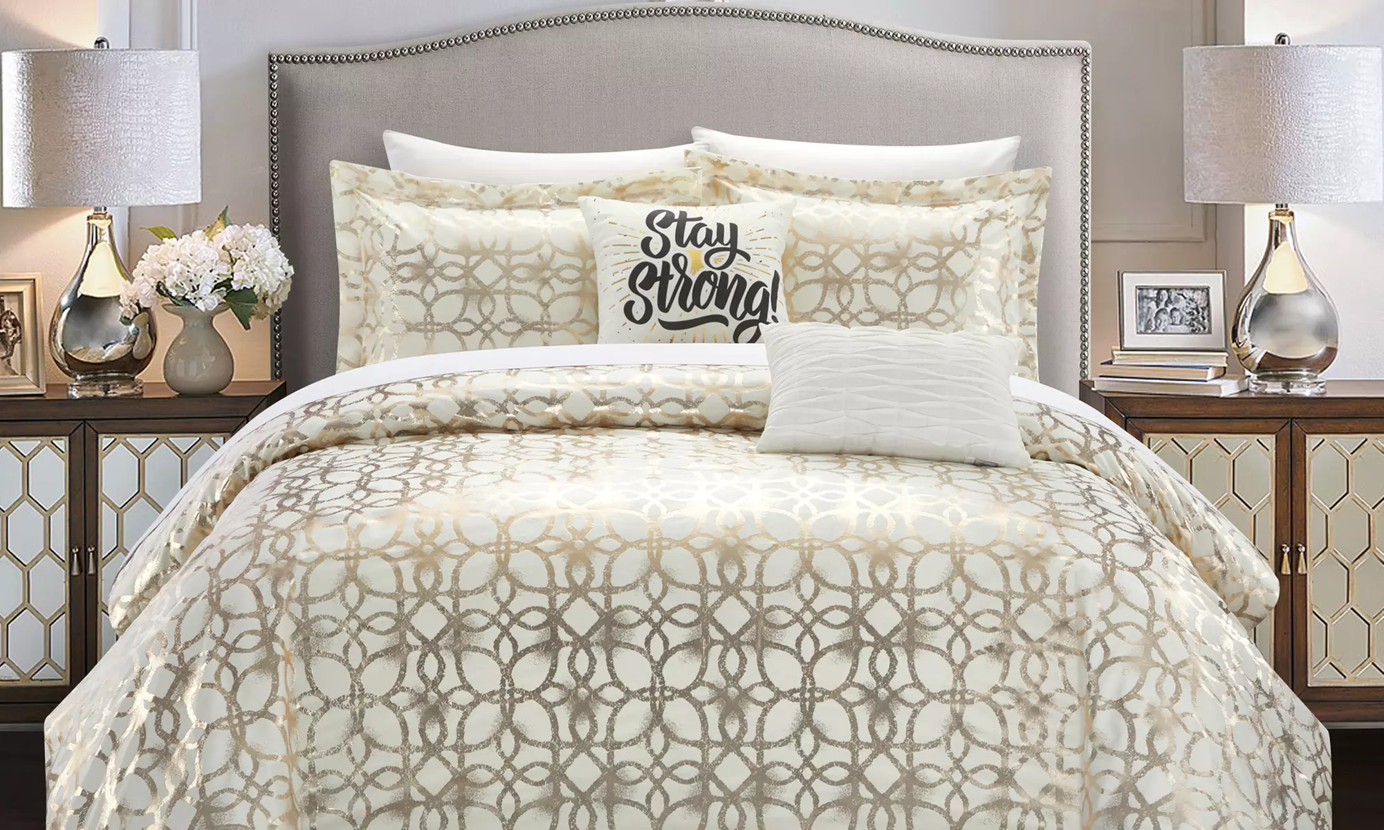 Chic Home Sherlock Geometric Comforter Set (4- or 5-Piece) - Second Medium