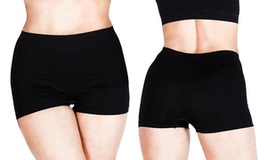 One, Three or Six Pairs of Women's High Waist Boxer Shorts