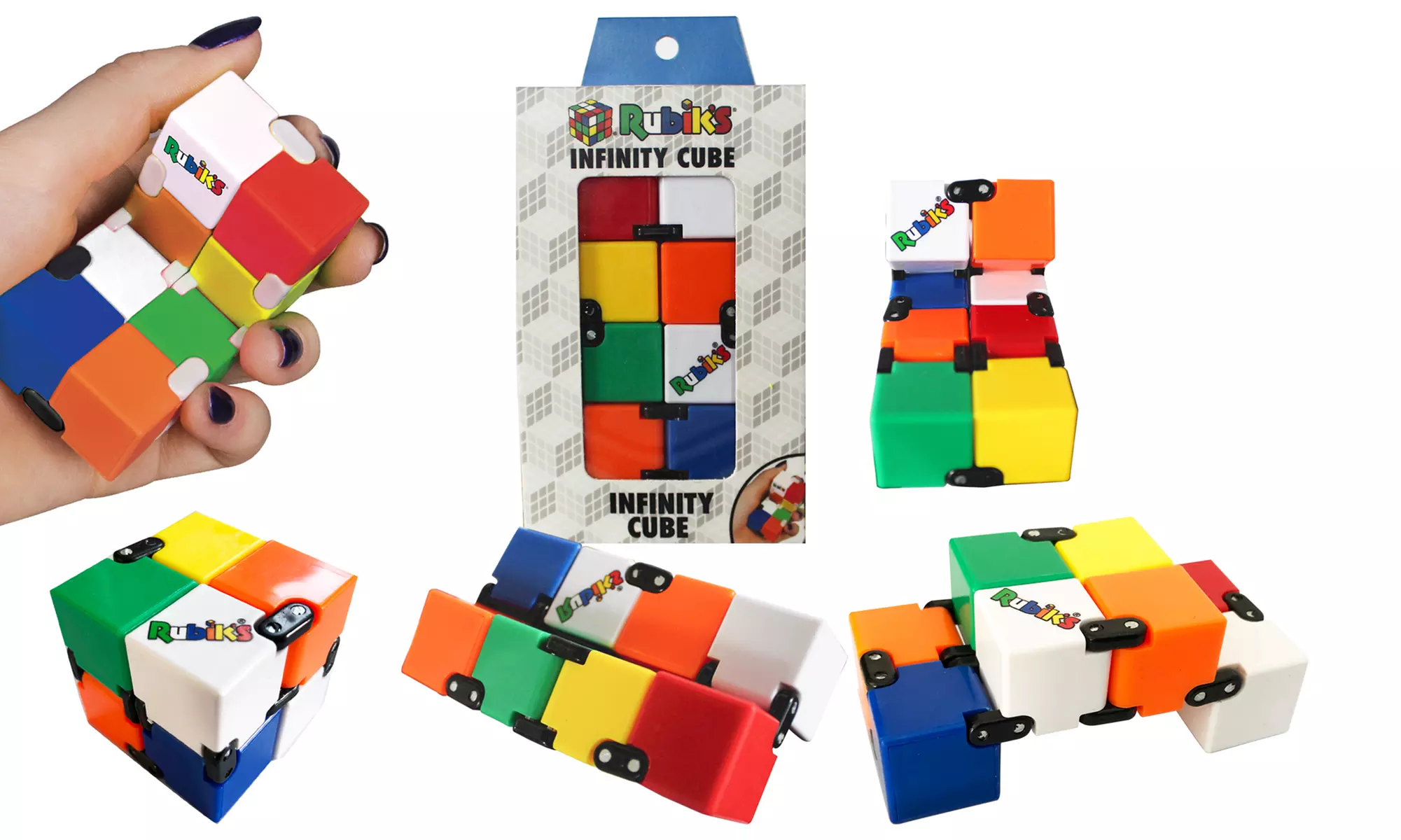 Toyzon Kids Kids' and Adults' Fidget-Stimming Flip-and-Fold Rubik's Infinity Cube Toy  - Primary Image