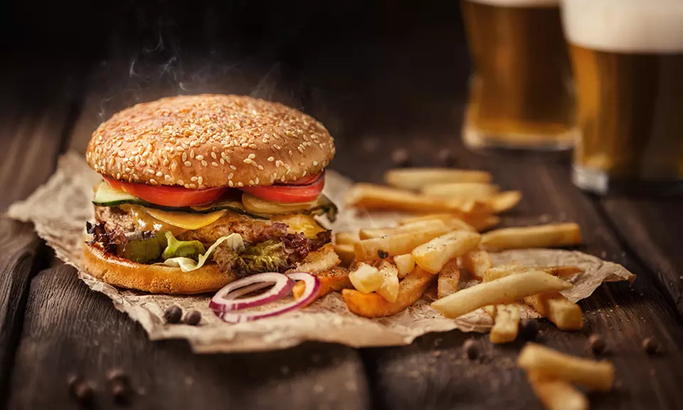 Burgers and More at Shake Cafe (Up to 43% Off). Two Options Available. - Primary Image