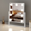 Image 1: Neo Hollywood Vanity Touch Mirror with LED Bulbs