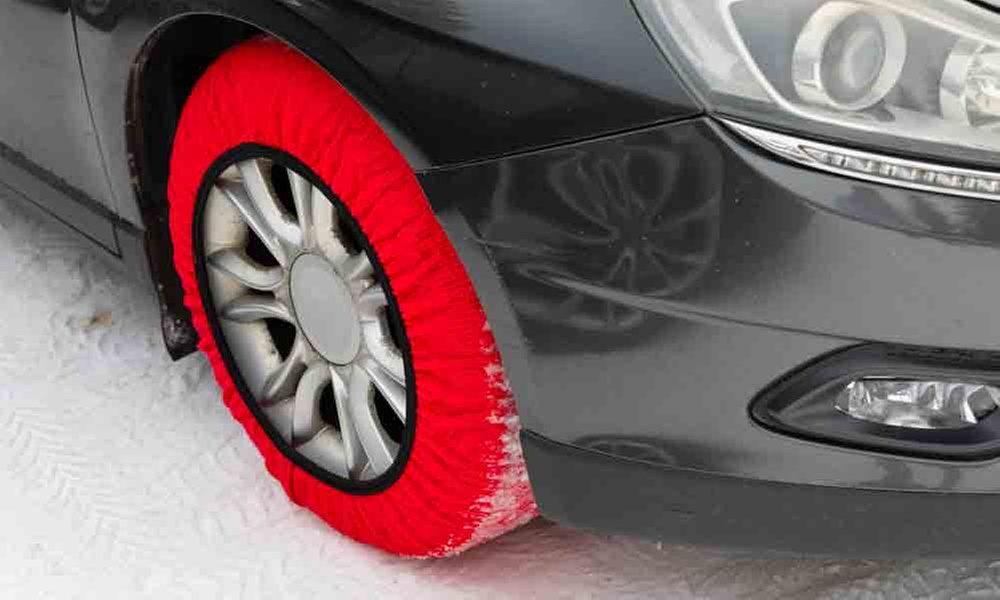 Set di 2 catene da neve in tessuto