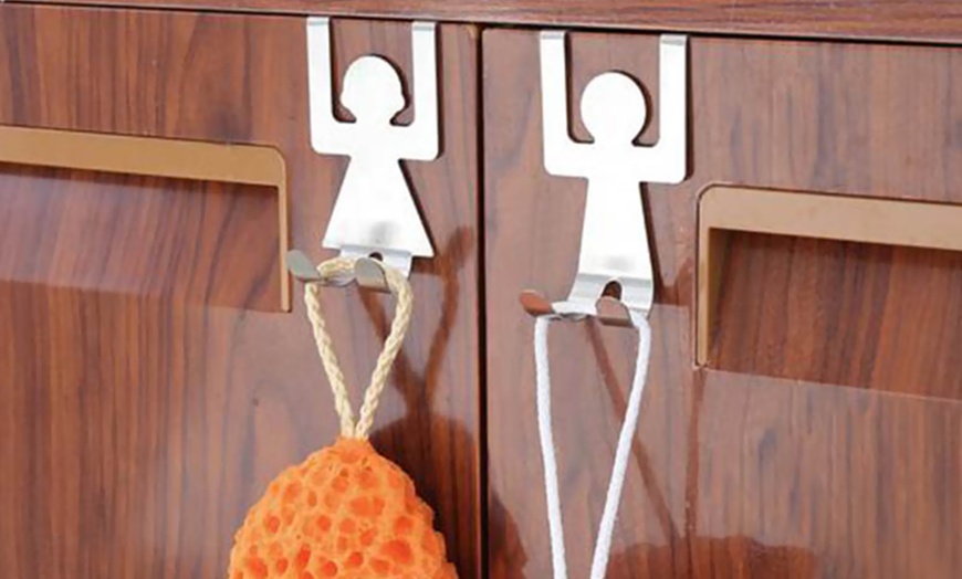 Image 1: Kitchen Cupboard Door Hooks