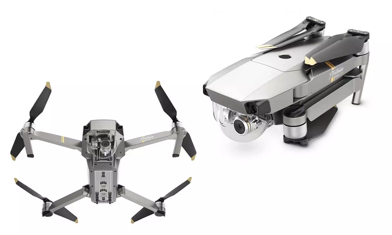 DJI Mavic Pro Platinum Drone Fly More Combo with Gimbal-Mounted 12MP Camera - Second Medium