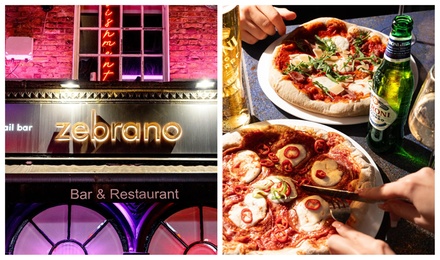 Comedy Entry For Two with 1 Pinsa and Two Drinks - Zebrano's