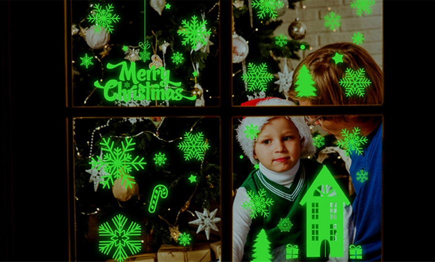 Image 4: Glow-in-the-Dark Christmas Decoration Sticker