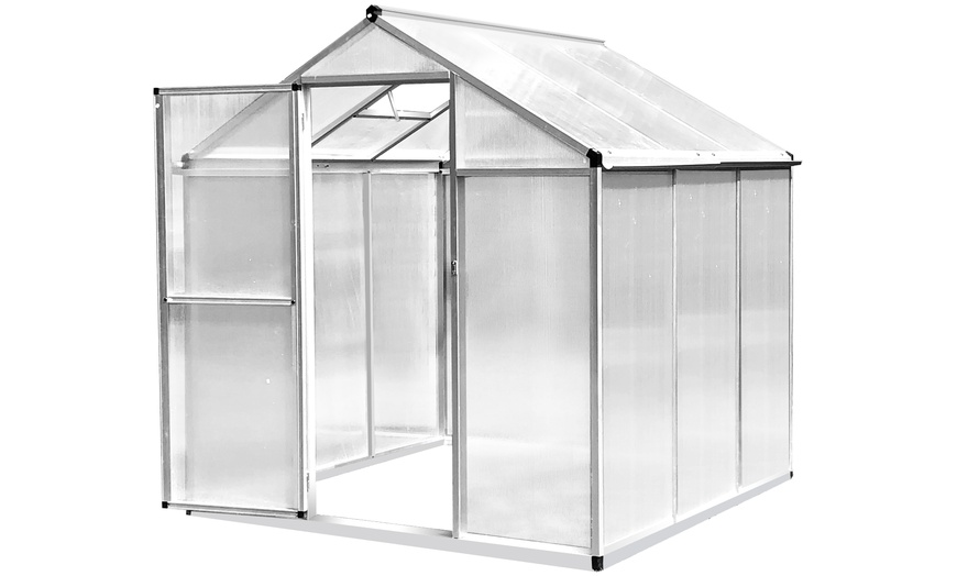 Image 5: Outsunny Polycarbonate Greenhouse