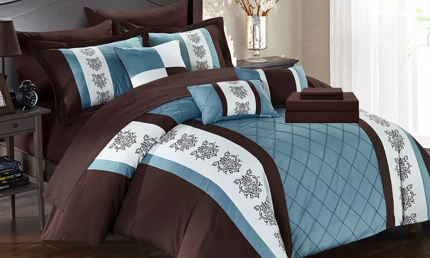 Pryce Printed Bed-in-a-Bag Comforter and Sheets Set (8- or 10-Piece) - Primary Image