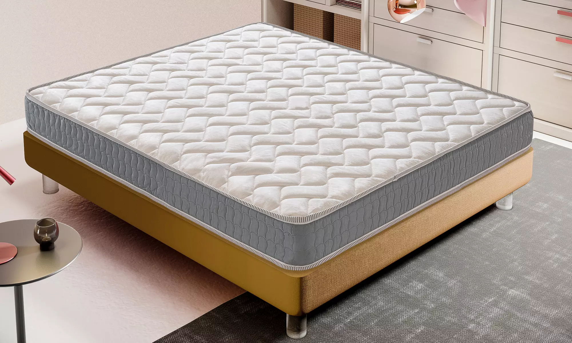 Materasso Louvre in memory foam e memory gel Made in Italy